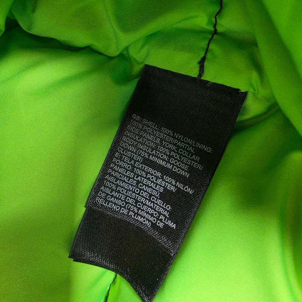 The North Face Aconcagua Puffer Jacket Mens M Black Green 550 Down Insulated